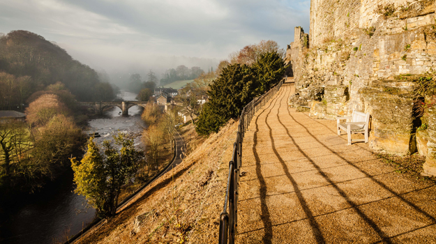 Richmond, Castle Walk over the River Swale